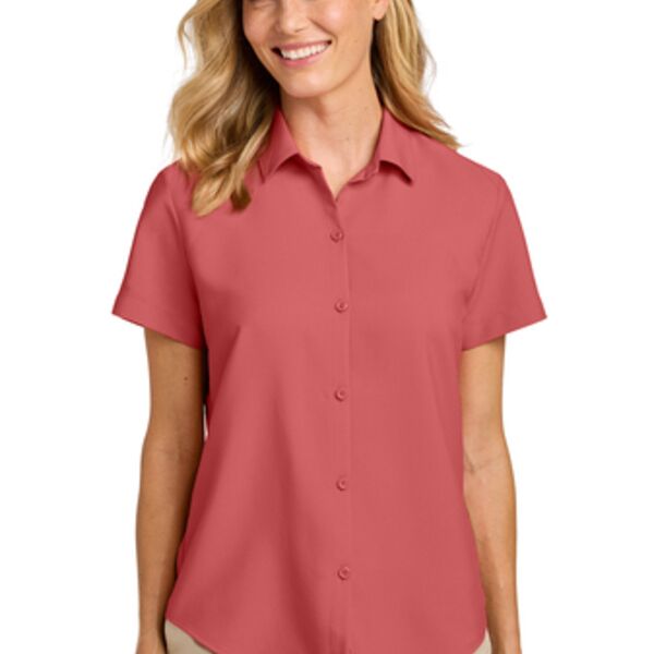 LW963NEW Port Authority® Women’s Short Sleeve UV Dockside Shirt Thumbnail
